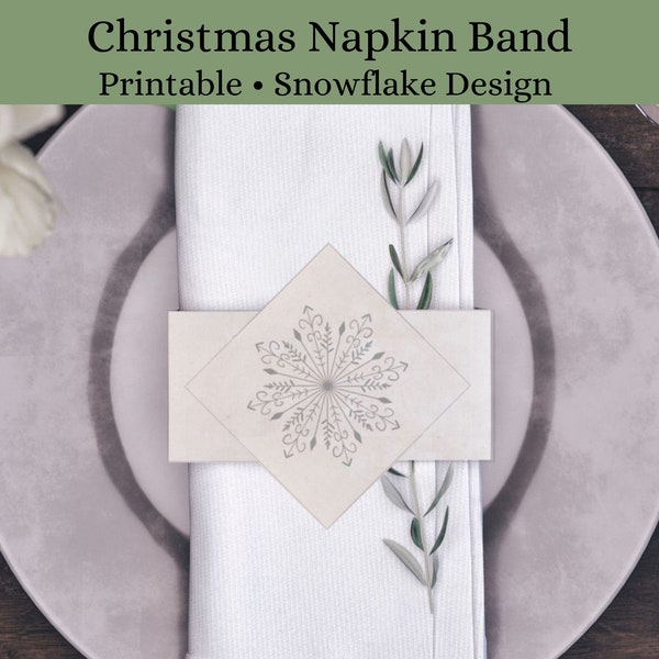 Snowflake Napkins - Etsy