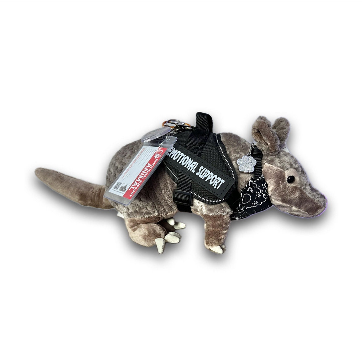 Emotional Support Armadillo Stuffed Animal Toy 