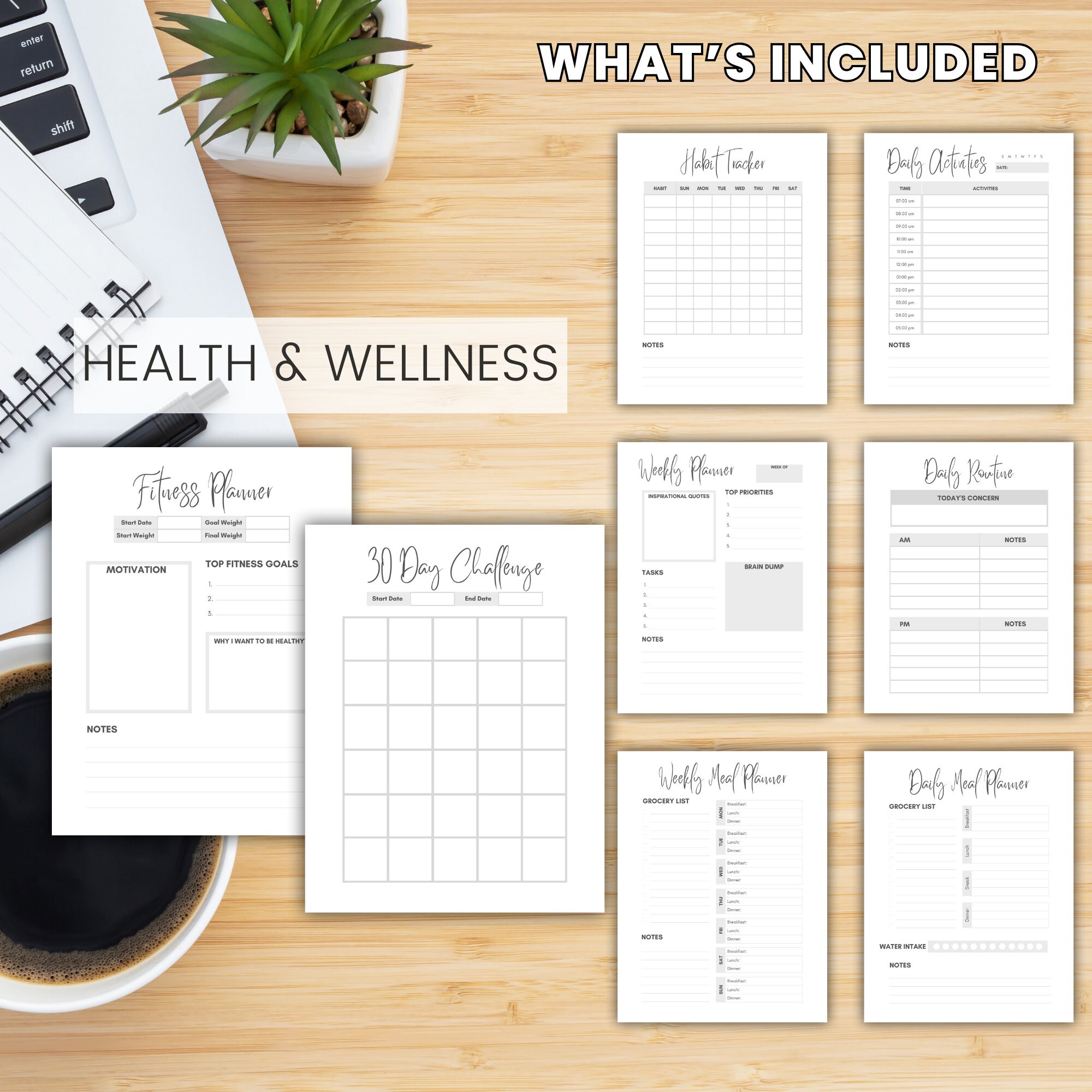 The Ultimate Planner & List Bundle, Printable Planner ...