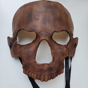 Mortem Visage Leather Skull Mask | Real Leather | Handmade