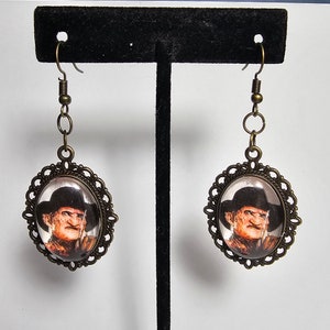 Boucles d&#39;oreilles Freddy Krueger en filigrane