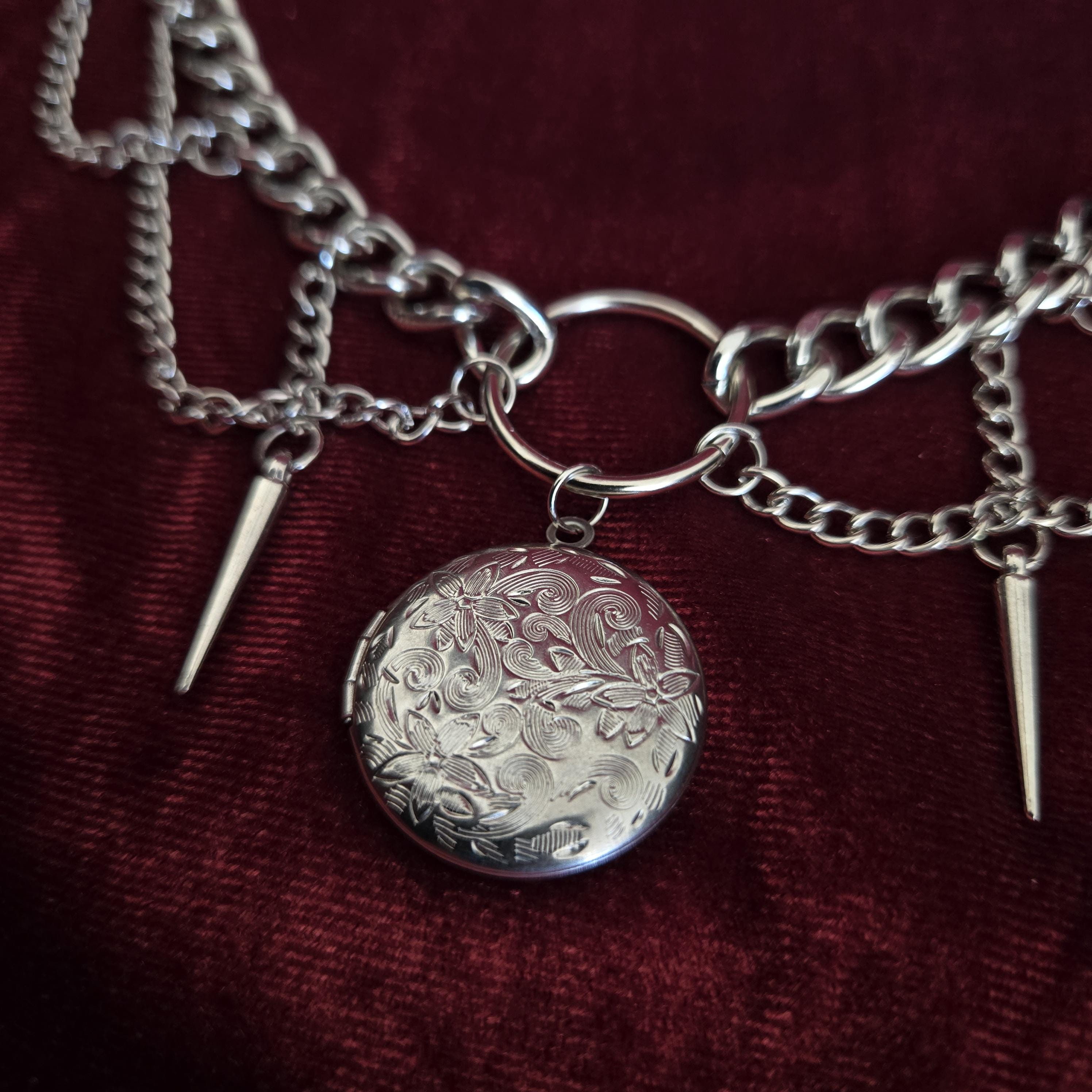 Metal Mourning Locket Choker - Etsy