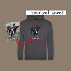 Cat Hoodie Cute Personalised Top For Cat Lover Sweater Custom Cartoon Cat Gift for Pet Owner Jumper Dog Lover Cute Pullover Puppy