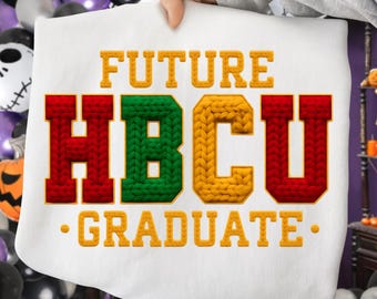 Crochet Future HBCU Grad PNG | Black History Month Boy Graduation T-Shirt Design | HBCU Pride | Graduate Sublimation Art | Digital Download