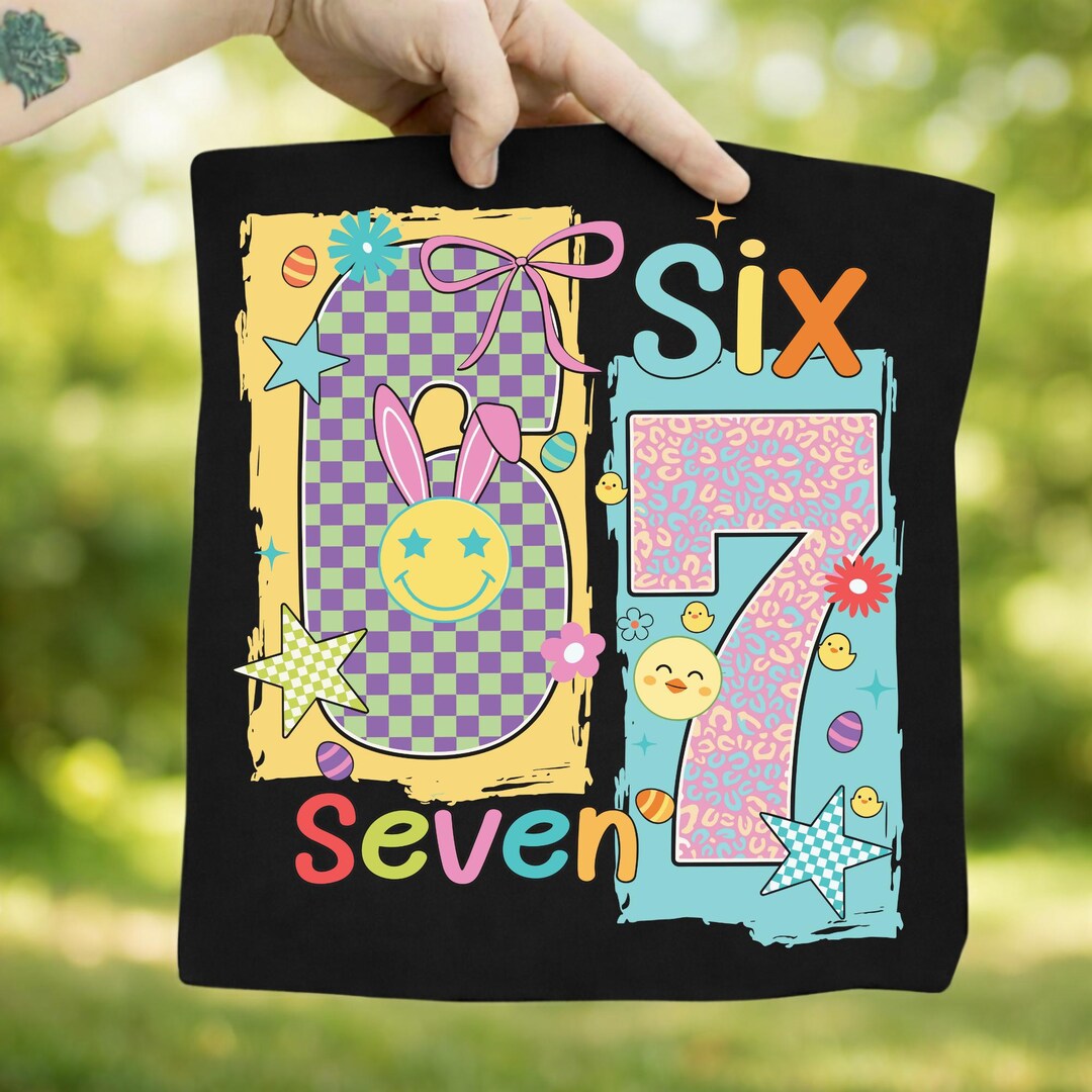 Funny Easter Day 67 PNG | Six Seven Easter Day Bunny | 67 Easter Egg ...