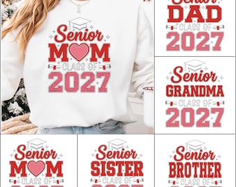 Senior Class of 2027 SVG | Graduation 2027 Cut Files | Senior 2027 SVG PNG | Class of 2027 Sublimation & Vinyl Design Bundle
