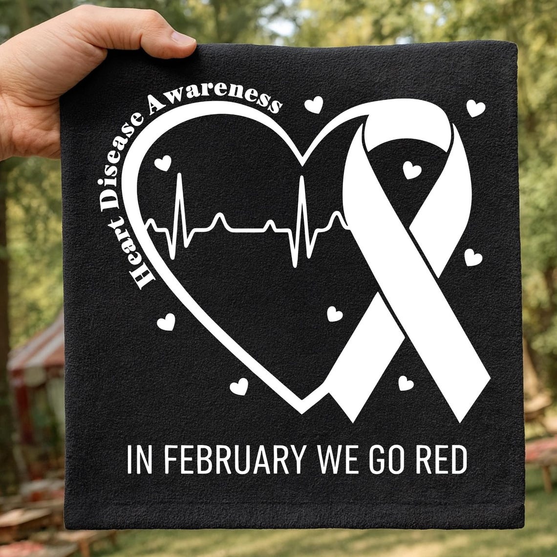 Red Febuary In February We Go Red for Heart Disease Awareness PNG | Red Ribbon ...