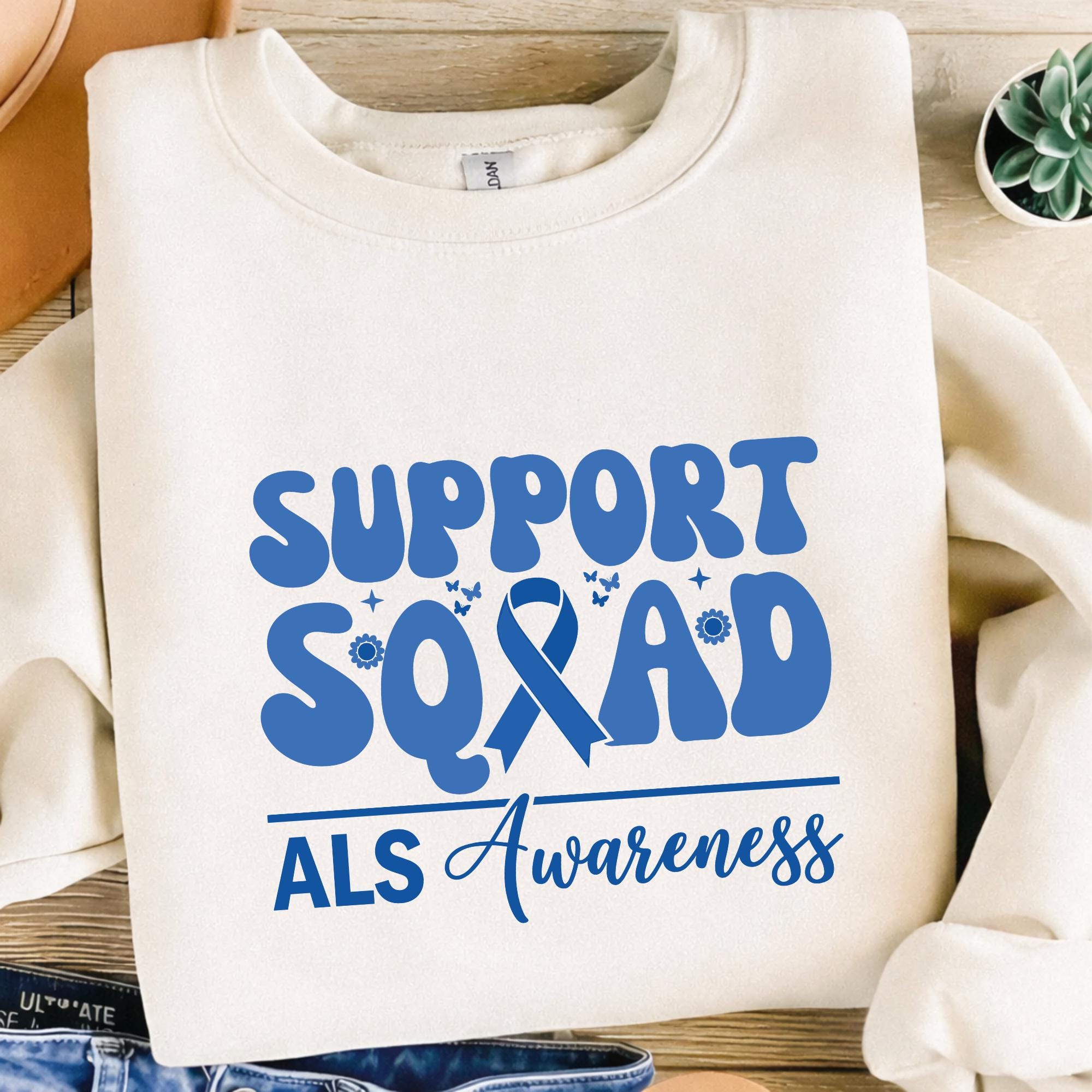 Support Squad ALS Awareness PNG Svg Bundle | Amyotrophic Lateral ...