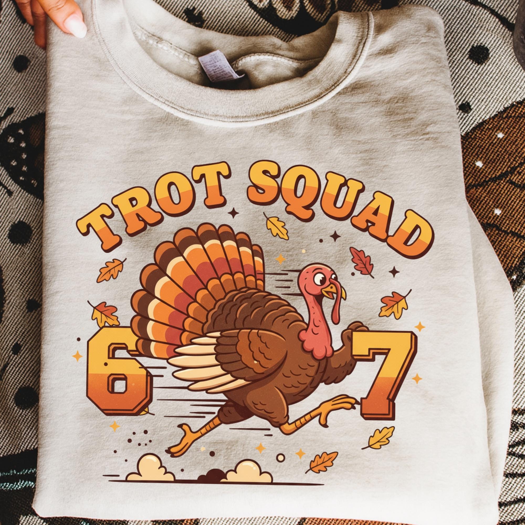 67 Meme Turkey Trot Squad PNG | Funny Thanksgiving 67 Turkey Trot PNG ...