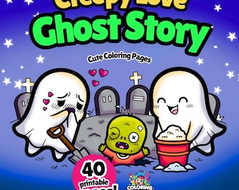 Cute Ghost Coloring Pages