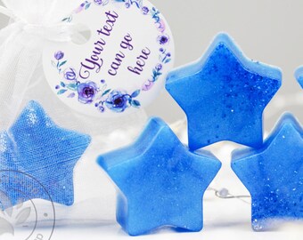 Personalisierte Seifengeschenke für Gäste, Handgefertigte Seifengeschenke, Blaue Brautparty, Seifengeschenke, Handgemachte Seifengeschenke