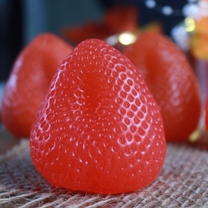 Food Soap Strawberry, Realistic Food Soap, Dessert Soap, Handmade Soap for Return Gift, Handmade Soap Favors, Gift for Colleagues, Cute Soap