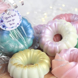 Bomboniera di sapone Ciambella con etichetta di sapone personalizzata, Sapone per regalo di ritorno, Sapone per baby shower, Sapone per addio al nubilato, Bomboniera di sapone, Bomboniera di ricevimento