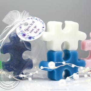 Sapone decorativo Puzzle Sapone personalizzato Bomboniere per gli ospiti, Sapone fatto a mano per regalo di ritorno, Regalo per bambini, Regalo per gli ospiti, Bomboniere di ritorno