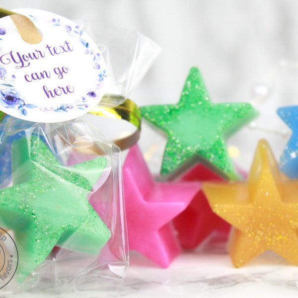 Mini soap favors Star Multicolored, personalized soap favors for guest, handmade soap favors, bridal shower gift for guest, soap party favor