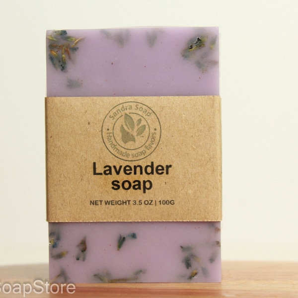 Lavender soap bar, vegan homemade soap, handmade soap bulk, all natural body soap, lavender wedding favors, lavender bath soap, mens soap