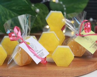 70pcs Honey favors set of mini soap, honey wedding favors, house guest gift, personalized wedding favors, handmade soap favors, return gift