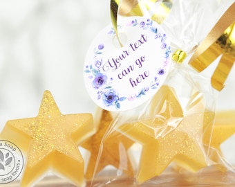 Mini soap favors Star, personalized soap favors for guest, handmade soap favors, bridal shower gift for guest, soap wedding favors