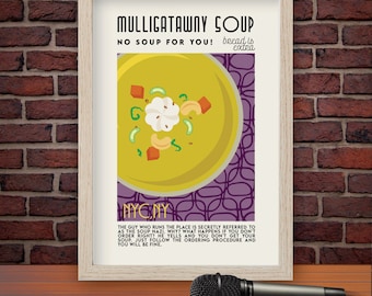 Mulligatawny Soup Art Deco Print
