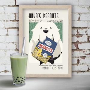 Super Oishi Peanuts Art Deco Print