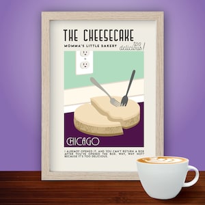 The Cheesecake Art Deco Print