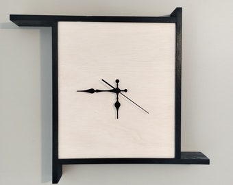 Orologio in legno astratto - Decorazione - Orologio da parete