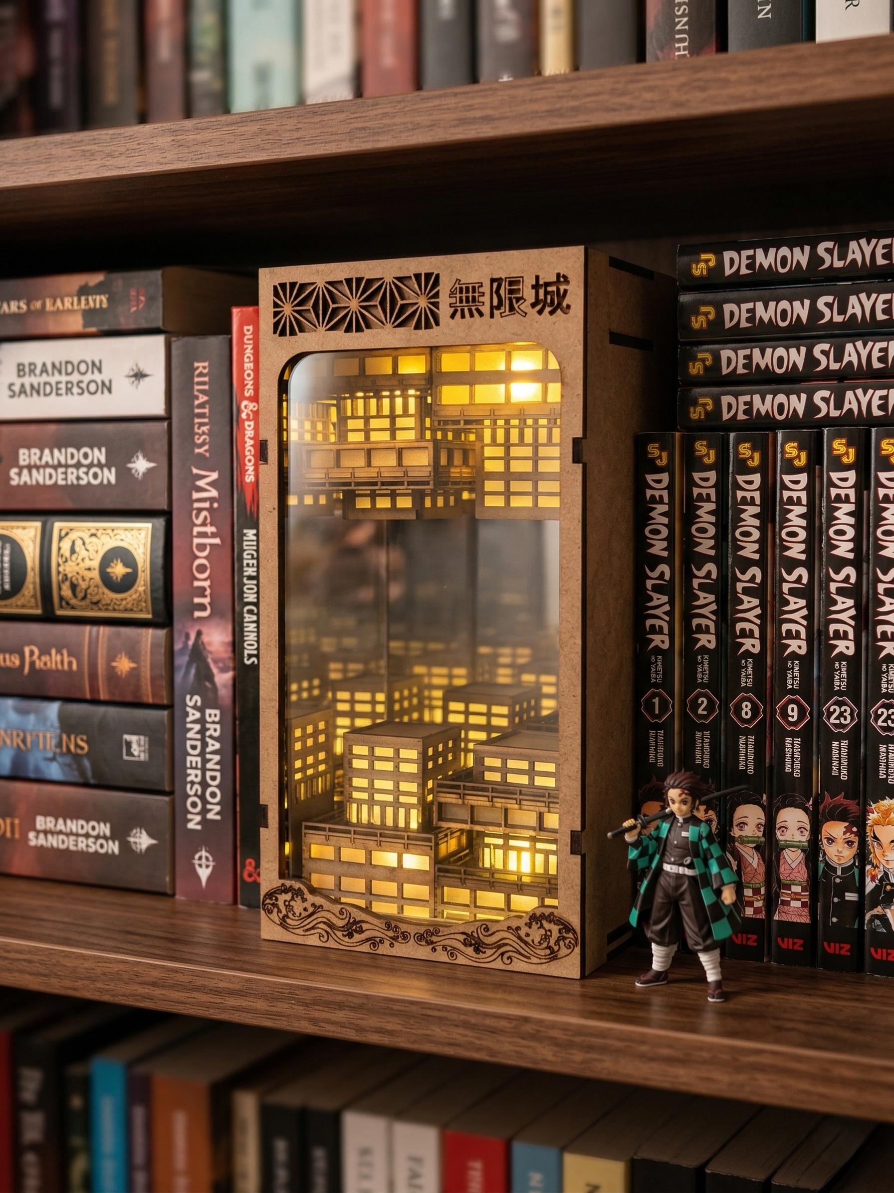 本棚・本収納 Vintage Chest Demon Slayer Inspired Demon Slayer Booknook - Etsy
