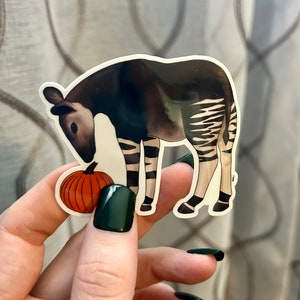 Autumn Okapi Sticker