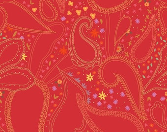 Boho Paisley Bandana Pattern, Seamless Vector Design, Digital Download for T-Shirts & Crafts