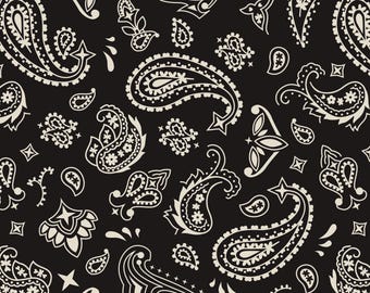Paisley Bandana Muster, nahtloses Vektordesign (SVG, PNG, JPG digitaler Download)