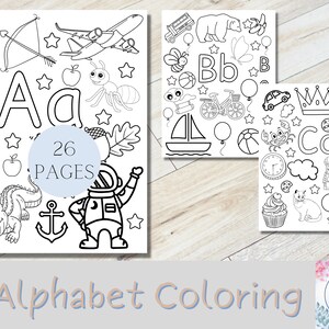 26 Printable Alphabet Coloring Pages | Coloring Book| Coloring Page | Preschool, Kindergarten & Homeschool Printables, Preschool Activity