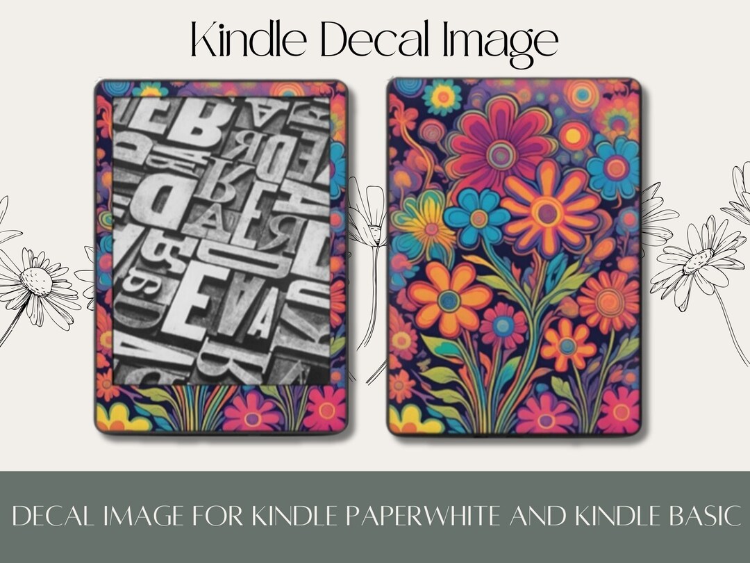 Kindle Decal Image DIGITAL DOWNLOAD to Be Uploaded to Decal Etsy