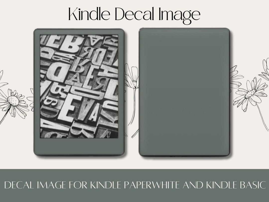 Kindle Decal Image DIGITAL DOWNLOAD to Be Uploaded to Decal Etsy