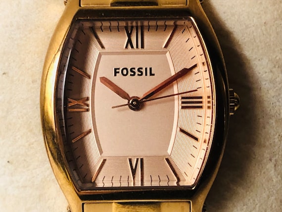 Vintage Rose Gold Toned Fossil 5ATM Water Resist … - image 2