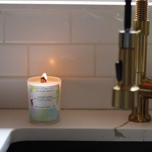 Lemon Song Candle 8oz Soy Little Rituals Candle Co. image 4