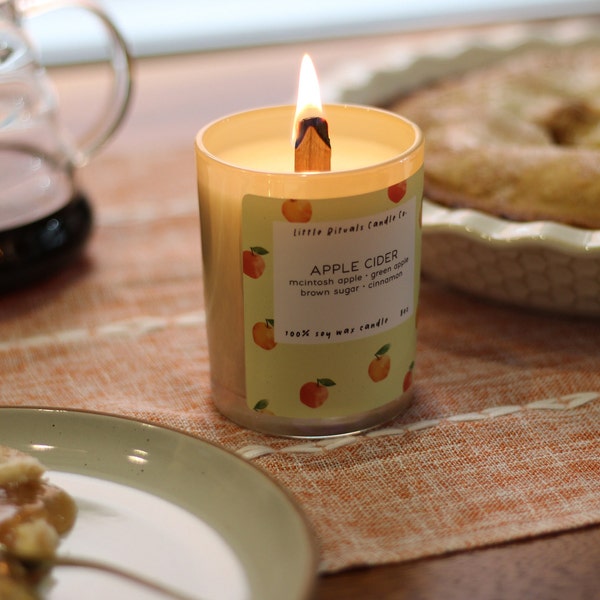 Apple Cider Candle | 8oz Soy | Little Rituals Candle Co.