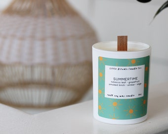 Summertime Candle | 8oz Soy | Little Rituals Candle Co.