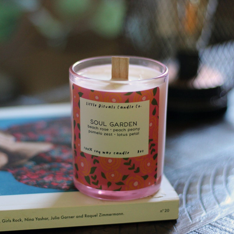 Soul Garden Candle 8oz Soy Little Rituals Candle Co. Etsy