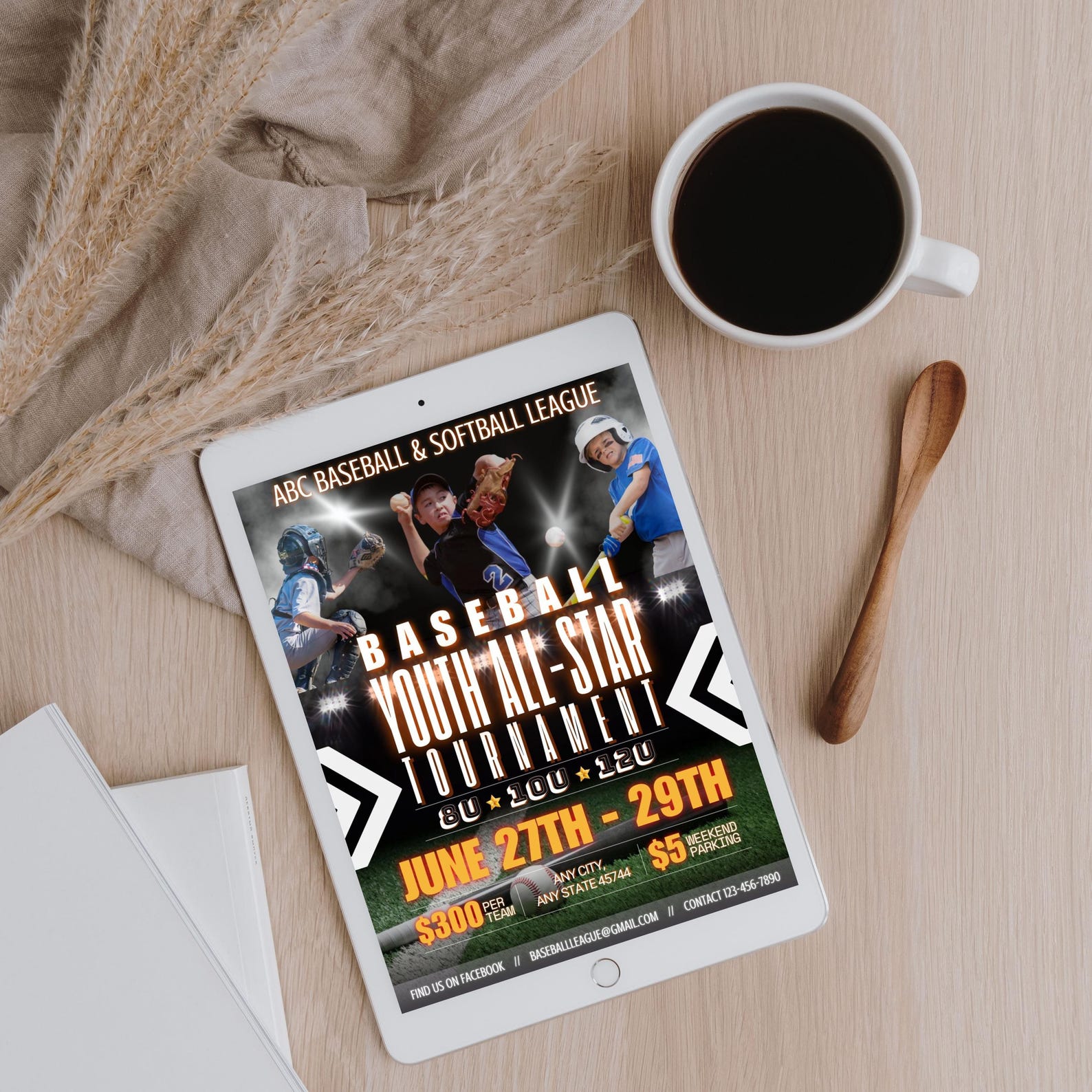 Baseball Tournament Template, Customizable Flyer, Signups, Tournament ...
