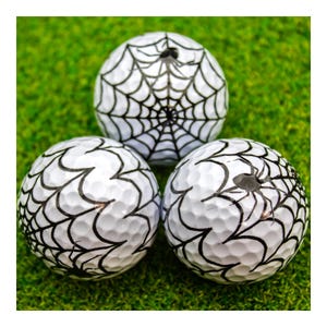 Golf Balls (Spider Web) - Halloween, Party Decor, Golf Favors image 4