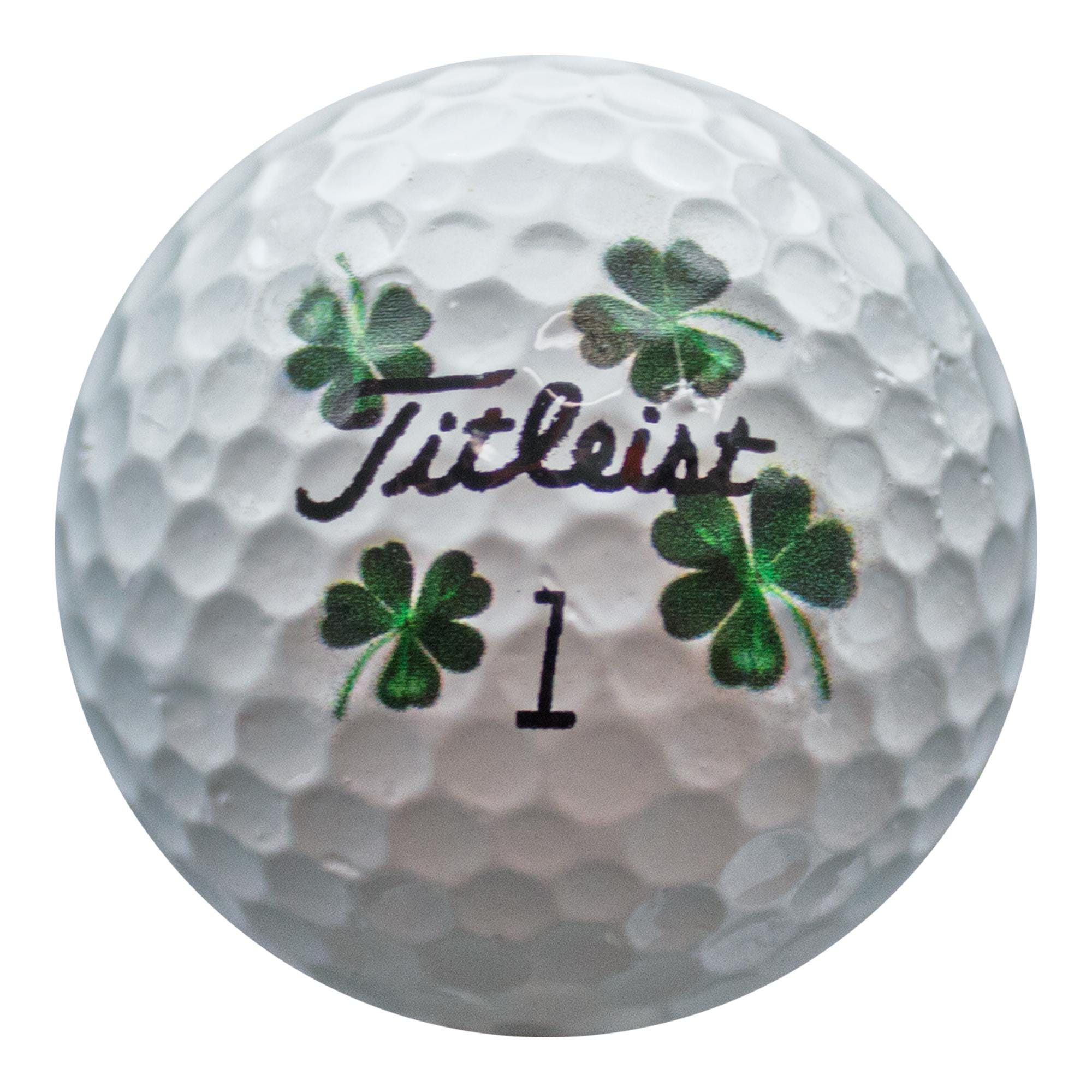 Branded Clover Golf Balls, Set of 12 - Certified Refinished - St