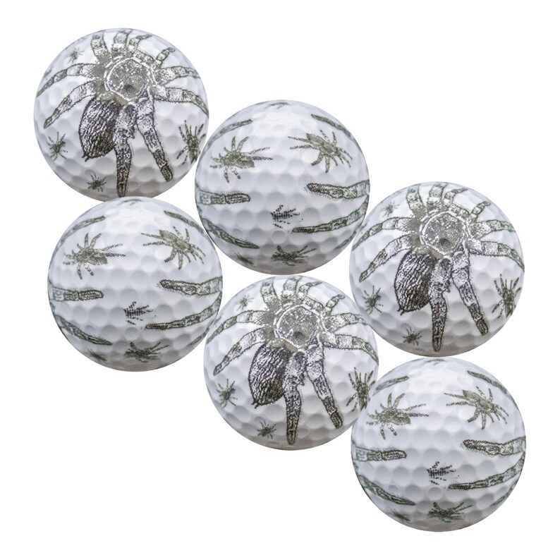 Spider Golf Balls - Halloween Golf Accessories 6 balls