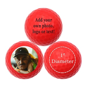 Aangepaste rode golfballen - gepersonaliseerde golfballen