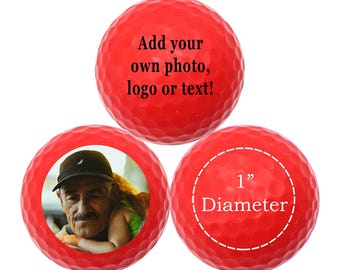 Pelotas de golf personalizadas: foto, logotipo o texto personalizados