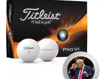 Nuevas pelotas de golf de primera marca Trump - Victory Dance, juego de 12