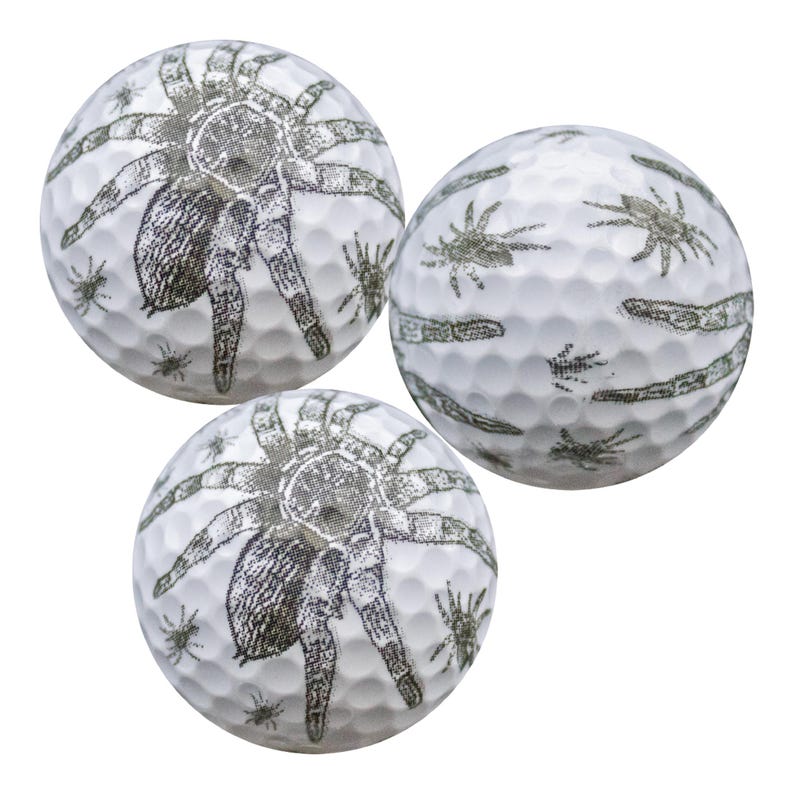Spider Golf Balls - Halloween Golf Accessories 3 balls