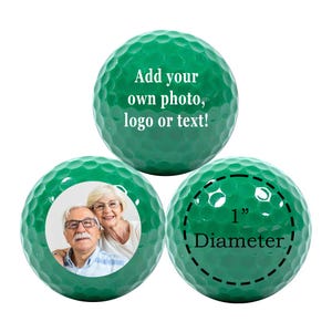 Op maat gemaakte donkergroene golfballen - gepersonaliseerde golfballen