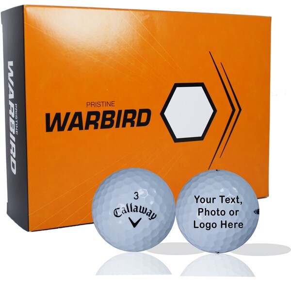 Custom Callaway Warbird Pristine Golf Balls 12 Pack