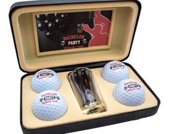 Bachelor Party Drinking Team Golf Ball Gift Box Set