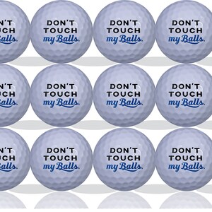 Don&#39;t Touch My Balls-golfballen - grappige golfballen | Golfcadeaus | Cadeaus voor bruidsjonkers | Cadeaus voor getuige | Golfballen met logo | Golfhumor